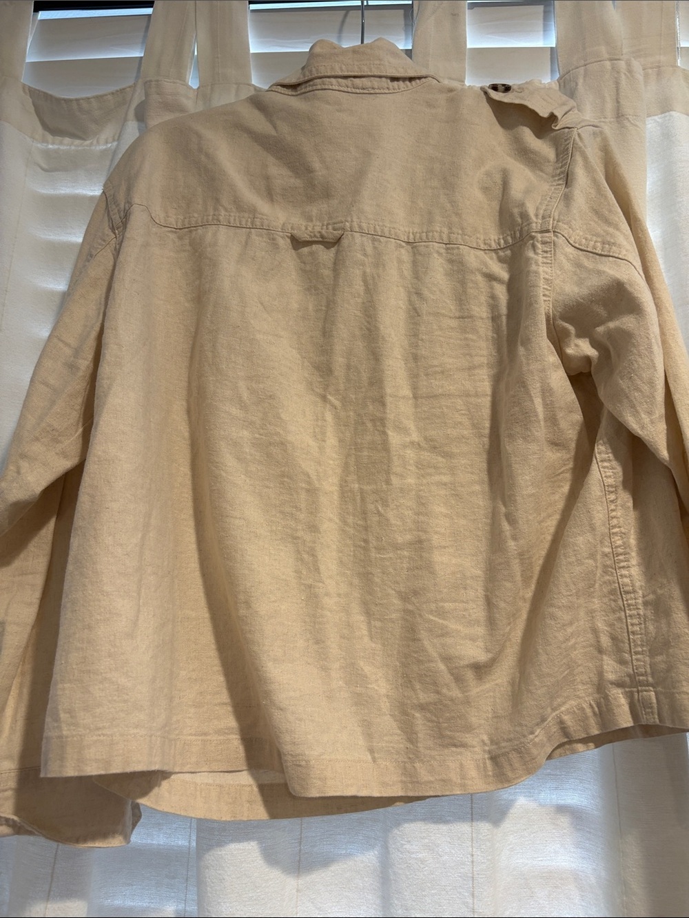Peck&Peck Cream White Linen Cotton Blend Cropped Jacket Women’s Size Small - Picture 6 of 12